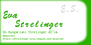 eva strelinger business card